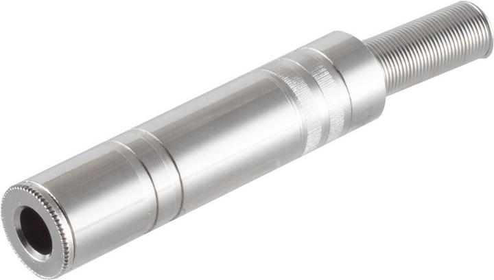 Actual product image Shiverpeaks BASIC-S 6.3 mm jack plug, stereo metal, for self-soldering, in polybag with Euro perforation