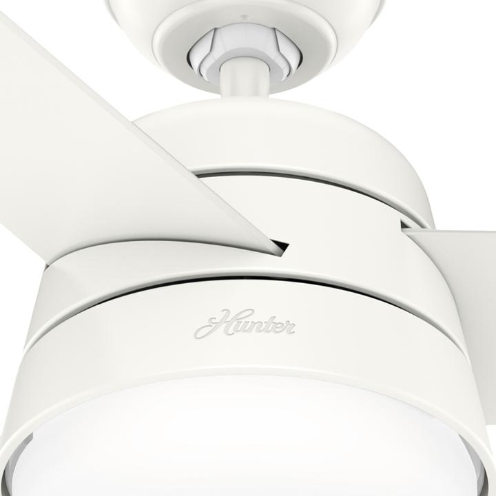 Produktbild Hunter Fans Deckenventilator Finley L Weiss mit Licht & Fernbedienung (43 dB)