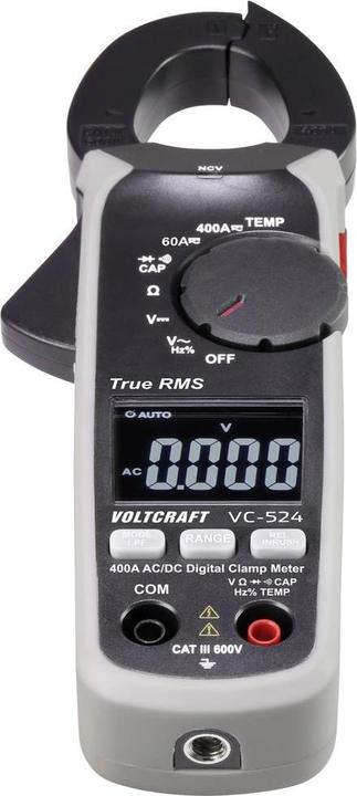 Produktbild Voltcraft VC-524 Stromzange digital CAT III 600V Anzeige (Counts): 6000 (CAT III 600V)