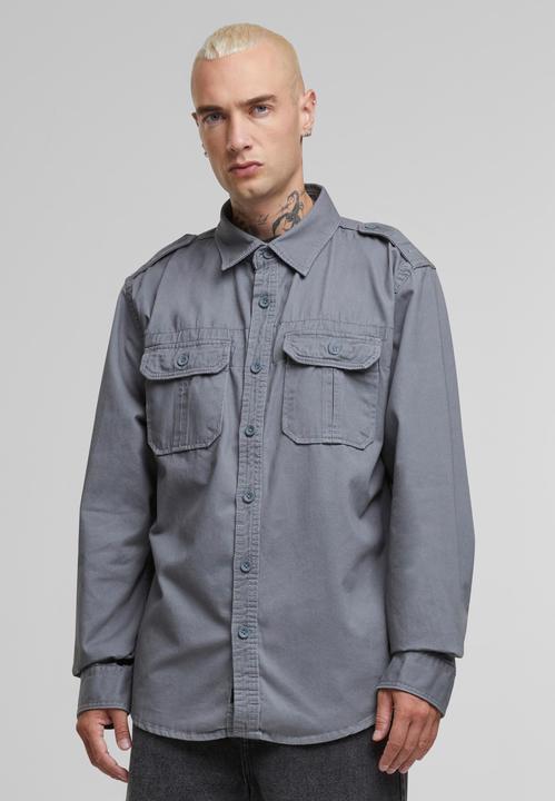 Immagine prodotto Brandit Camicia vintage a maniche lunghe taglia 6XL Colore antracite (6XL)