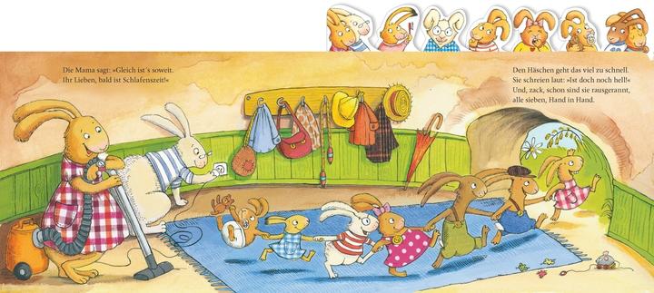 Produktbild Wenn sieben müde kleine Hasen abends in ihr Bettchen rasen (Deutsch, Sabine Praml, 2021)
