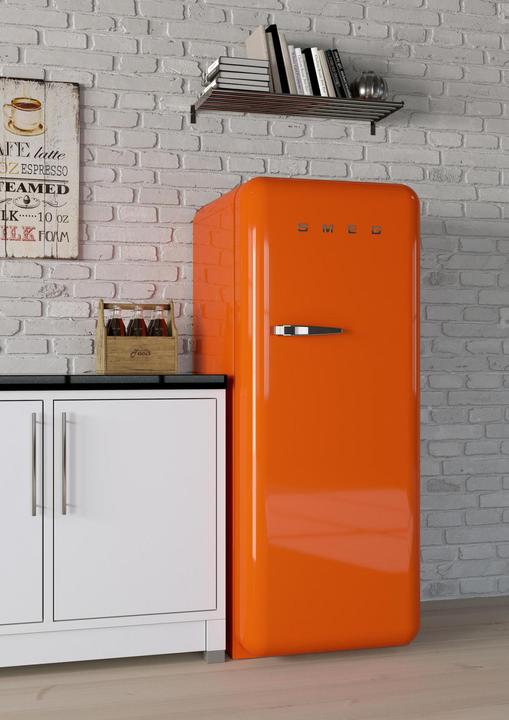 Produktbild Smeg FAB28ROR6 Kühlschrank Rechtsanschlag Orange 50's Style, 2025 Modell, EEK: C (270 l)