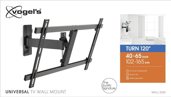 Immagine prodotto Vogels Parete 3325 (Muro, 65", 30 kg)