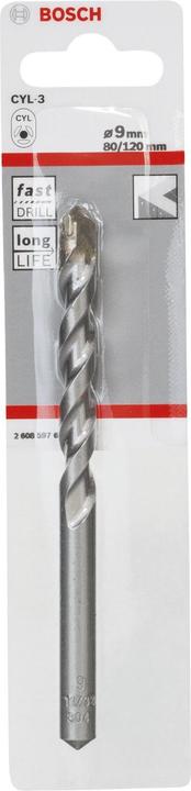 Immagine prodotto Bosch Professional Zubehör 1 CYL-3: 9x80x120mm (9 mm)