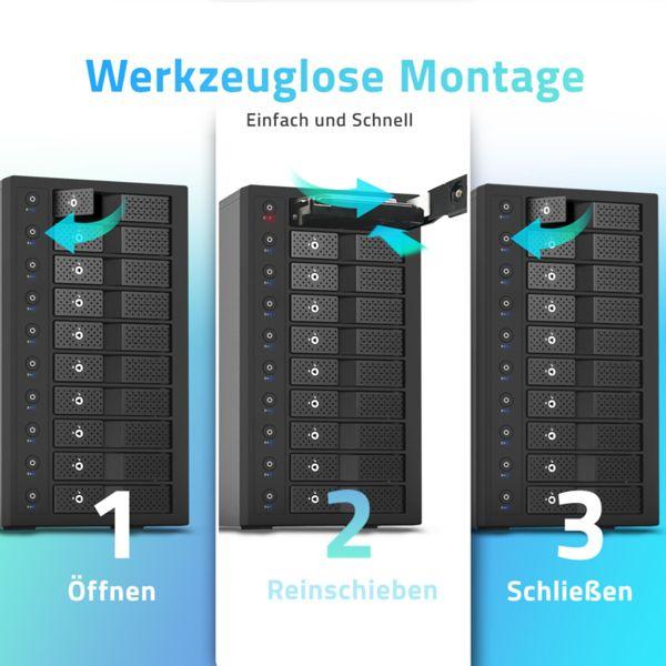 Image du produit Fantec MB-X10U31H 10x 3,5 Gehäuse (3.5")