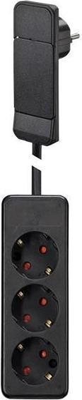 Actual product image Bachmann Aufputz-Steckdose (3 x, CEE 7/3, CEE 7/7, 1.60 m)
