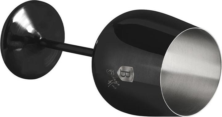 Produktbild BerlingerHaus Haus Edelstahl Weingläser 2 Stück Matte Black Collection (55 cl, 2 Gläser, Weingläser Set)