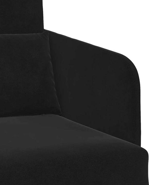Produktbild VidaXL Boden Sofa Bett 2-in-1 Schwarz 65x80x83 cm Samt