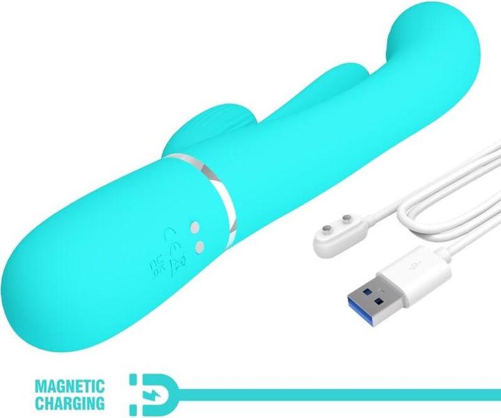 Produktbild Pretty Love - Shania Triple Rabbit Multifunktionsvibrator 3 In 1 Blau