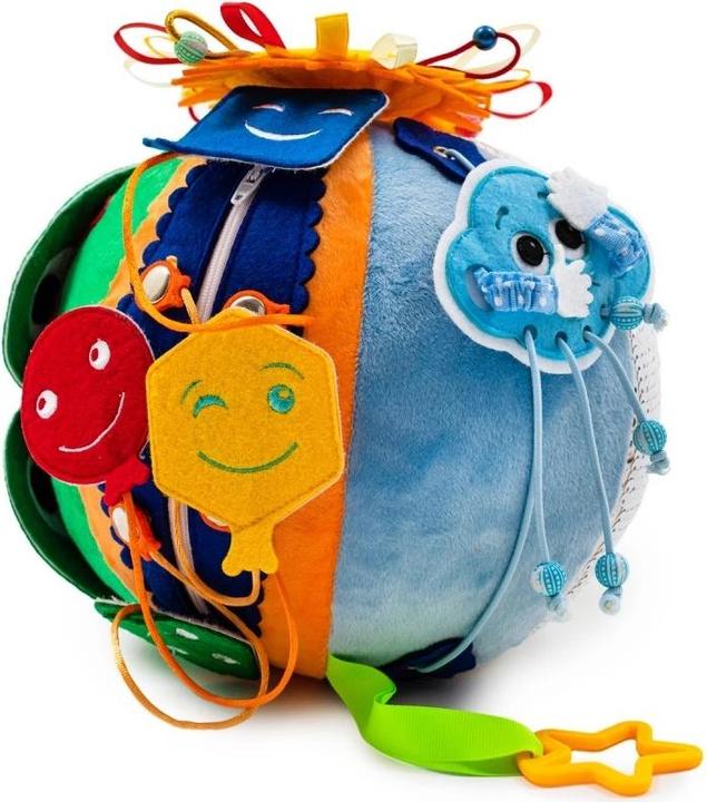 Produktbild Activity Board Sensorisches Busy Bord, Baby Activity Würfel, Busywürfel aus Filz - Froschball