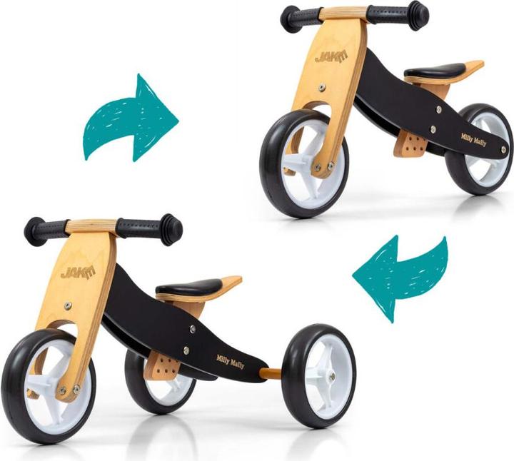 Actual product image Mally Milly JAKE Classic Black 2in1 multifunctional bicycle reflector for children