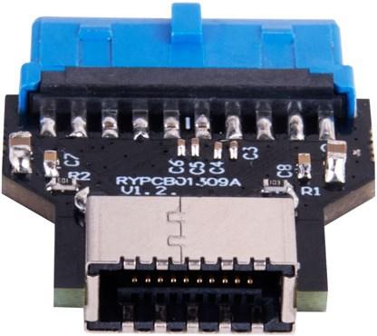 Image du produit Silverstone SST-CP14-R - En-tête droit USB 3.0 interne (19 broches) vers USB 3.1 / 3.2 Type-C (2