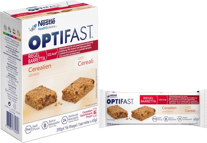 Actual product image Optifast Cereal bar (6 pcs., 390 g)
