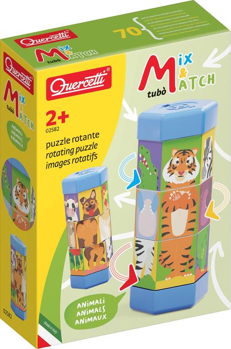 Immagine prodotto Quercetti Twist Puzzle Animali Tubo Mix and Match, 2582 (2 pezzi)