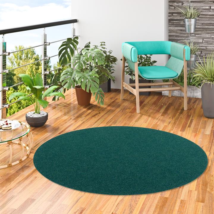 Produktbild Snapstyle Kunstrasen Rasenteppich mit Noppen Kingston Rund (200 x 200 cm)