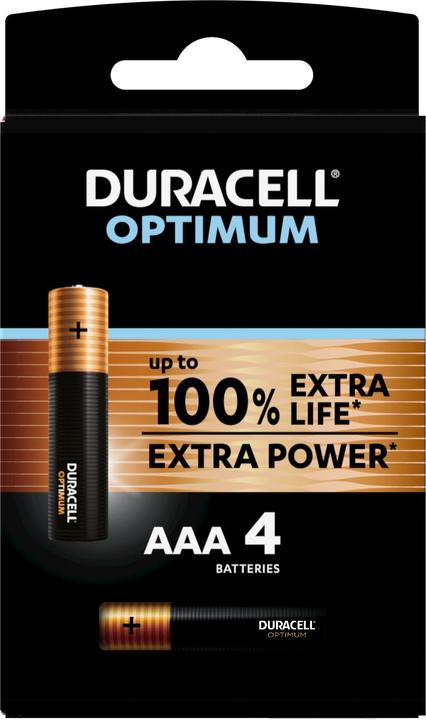 Actual product image Duracell Optimum Disposable Mini Stylus AAA Alkaline Battery (4 pcs., AAA)