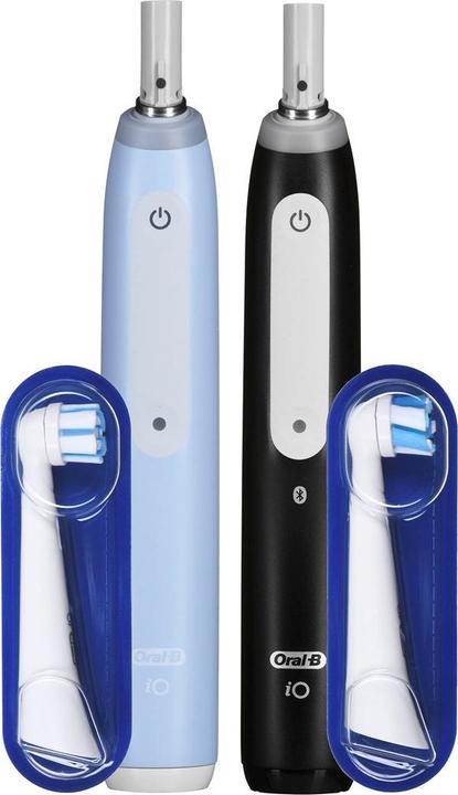 Productafbeelding Oral-B iO serie 3 matzwart/ijsblauw Duo editie (Oscillerende tandenborstel)