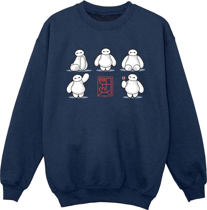 Disney Big Hero 6 Baymax Many Poses Sweatshirt Jungen