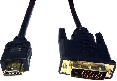 Produktbild Cables Direct 1m Blk HDMI M-Dvi-D Dual Link Cbl Gd