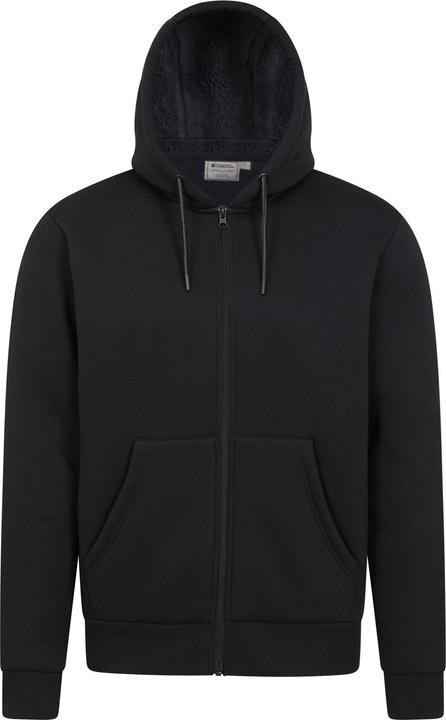 Immagine prodotto Mountain Warehouse Dalton Felpa con Cappuccio e Zip Intera Foderato di Borg Uomo (XS)