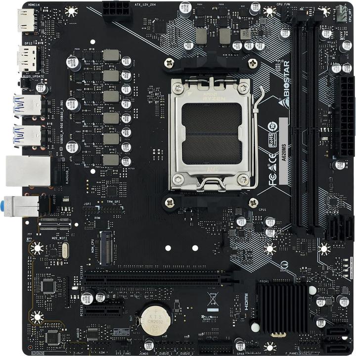 Actual product image Biostar A620MS (A620,AM5,mATX,DDR5) (AM5, AMD A620, mATX)