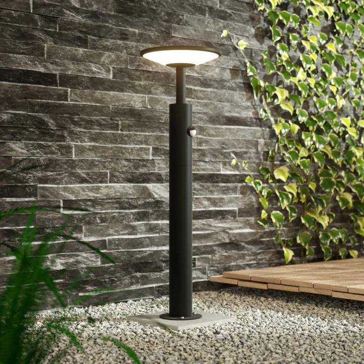 Image du produit Lucande Fenia LED Lampe de jardin H60 w/Sensor Anthracite (900 lm, IP54)