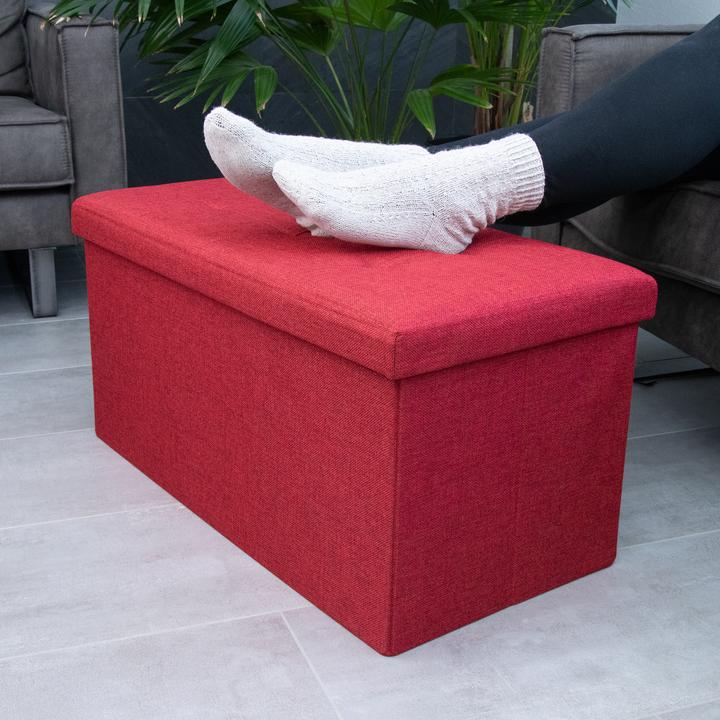 Produktbild Intirilife Sitzbank 76x38x38 cm in GRANAT ROT (76 cm)