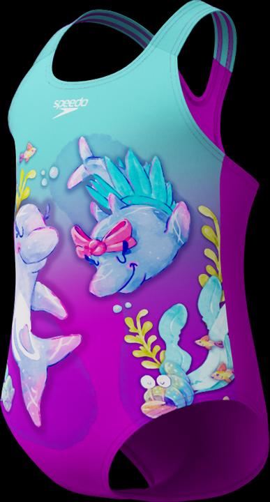 Speedo Digital Printed Swimsuit (10, 11, 12)