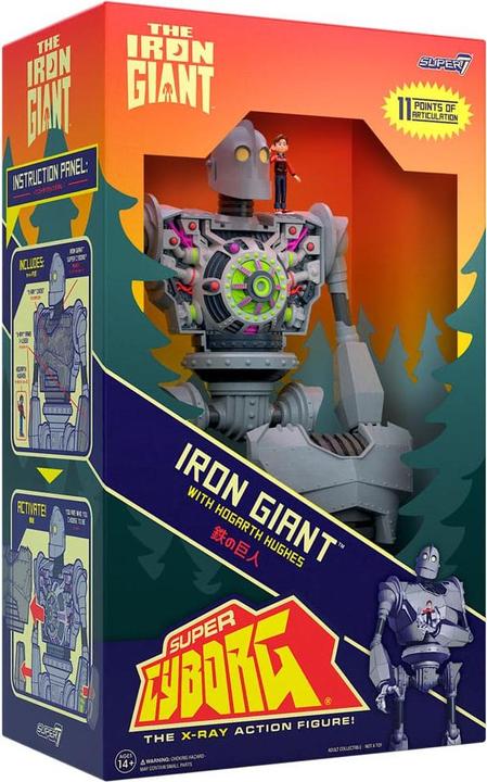 Actual product image Super7 The Iron Giant Super Cyborg Action Figure Iron Giant (Full Color) 28 cm