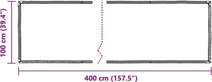 Produktbild VidaXL Transparente Plane mit Ösen 1x4 m PVC durchsichtige Plane