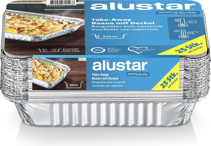 Produktbild Alustar Aluform mit Kartondeckel 910 ml (25 x)