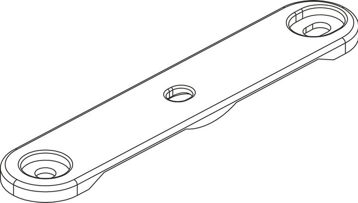 Pöttker Höhenausgleich Alu 77 Frontslide Kunststoff grau