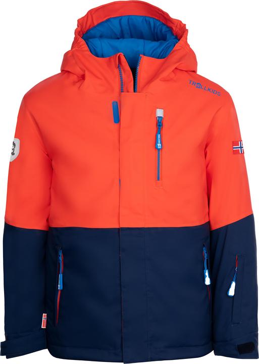 Flame orange, Navy