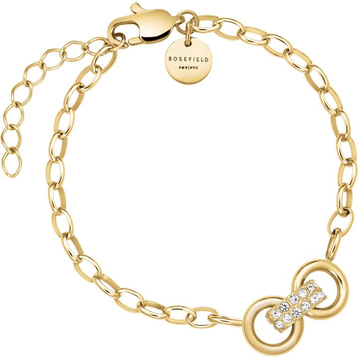 Produktbild Rosefield Bow Link Studs Bracelet Gold Armband (19.50 cm, Edelstahl)