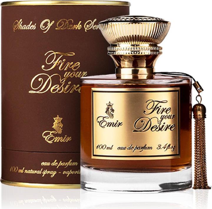 Actual product image Emir Shades Of Dark Series Fire Your Desire Unisex Eau de Parfum 100ml (Eau de parfum, 100 ml)