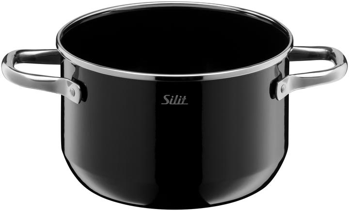 Produktbild Silit Kochtopf Fleischtopf Induktion 16cm Glasdeckel Elegance Line Silargan (16 cm, Kochtopf, Stahl, Keramik)