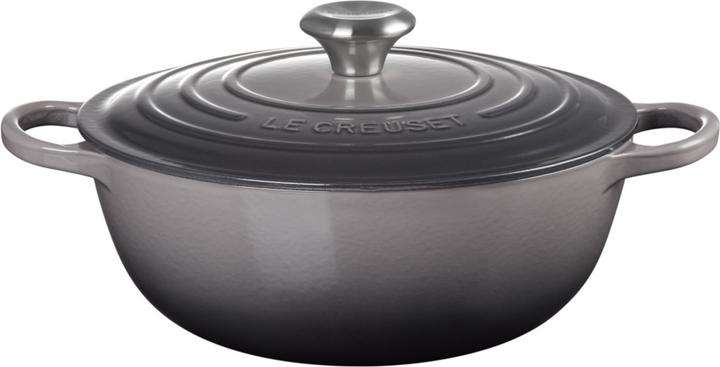 Produktbild Le Creuset La Marmite Signature 28 cm Flint (28 cm, Bräter + Schmortopf, Gusseisen)