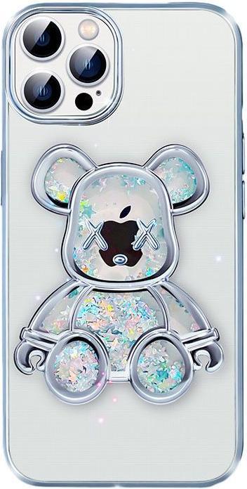 Productafbeelding iLike iPhone 15 Pro Max Silicone Hoesje Verlangen Beer Print (Apple iPhone 15 Pro Max)