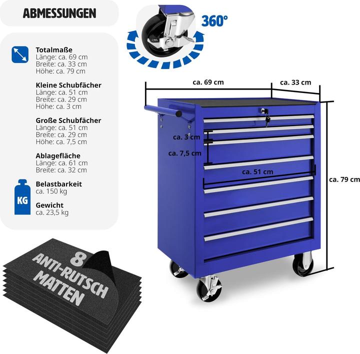 Actual product image tectake Tool trolley (1 x)