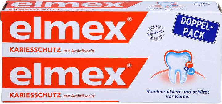 Actual product image Elmex Toothpaste Double Pack, 2X75 ml ZPA (150 ml)