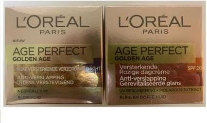 Produktbild L'Oréal Paris L'Oreal Golden Age Perfect Day Cream & Night Care 2x50ml - 2er-Pack (50 ml, Tagescreme)