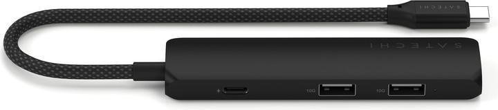 Actual product image Satechi Slim 4 Multiport Hub Black (USB-C, 4 Ports)