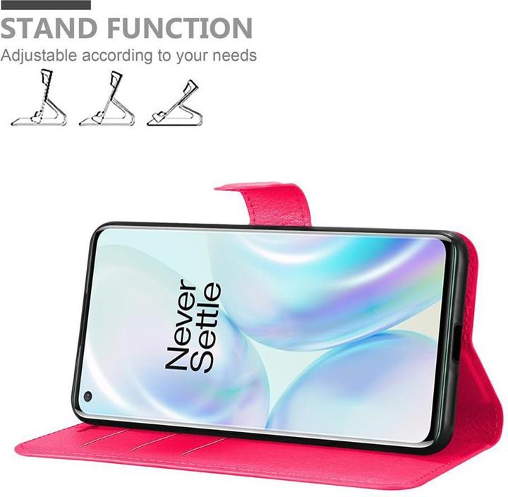 Actual product image Cadorabo Book with stand function cover (Oneplus 8)