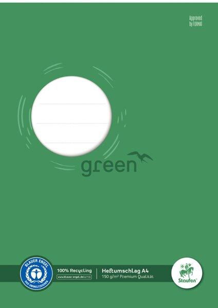 Produktbild Staufen 794004611 - Green Heftumschlag - mit Beschriftungsfeld, DIN A4, 150g/m² Recyclingpap (A4)