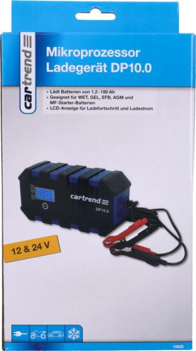 Produktbild Cartrend Kfz Ladegerät Microprozessor DP10.0 (12V, 24V, 10 A)