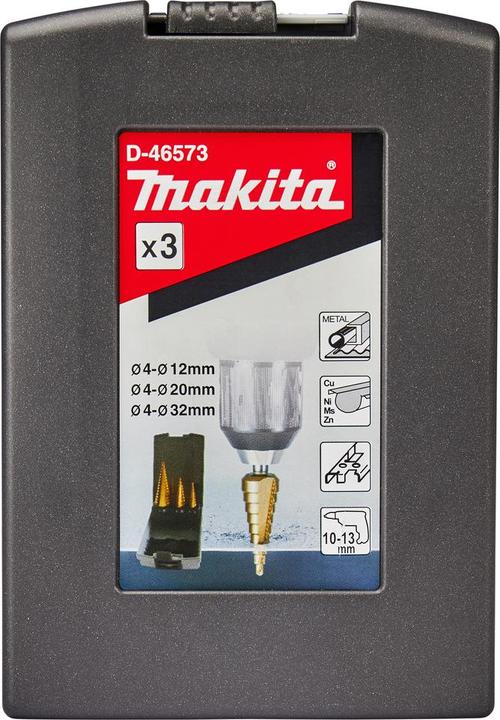 Produktbild Makita Stufenbohrer-Set HSS (D-46573) (20, 32 mm, 4 - 12)