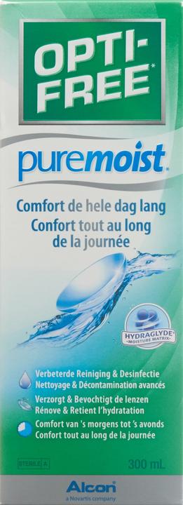 Image du produit Opti Free PureMoist, solution d'entretien pour lentilles de contact, 300 ml (Tout en un solution, 300 ml)