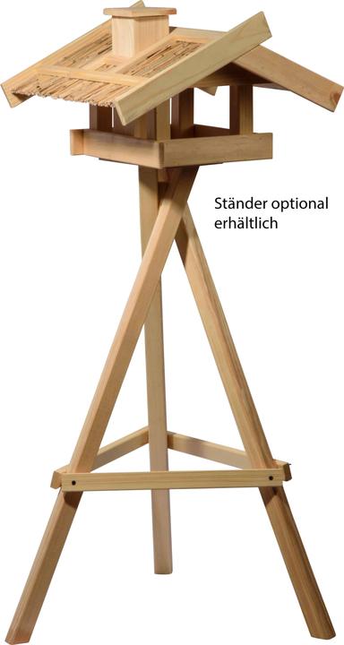 Actual product image Dobar Large "Trollanes" birdhouse with thatched roof, for stands