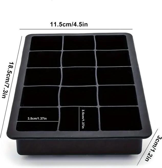 Produktbild ASMI Jumbo Silikon Eiswürfelform mit Deckel