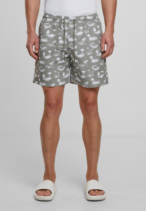 Actual product image Urban Classics Pattern Swim Shorts - 4984 (XXL)